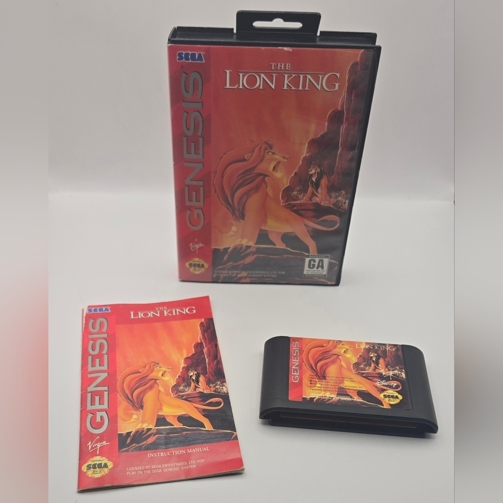 Sega Genesis Lion King CIB Complete w Manual + BradyGames Guide